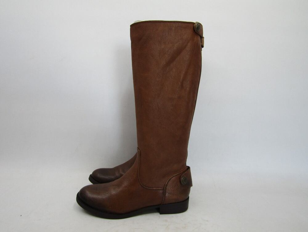 Arturo Chiang Womens Size 6 M Brown Leather Zip Knee High Fashion Boots